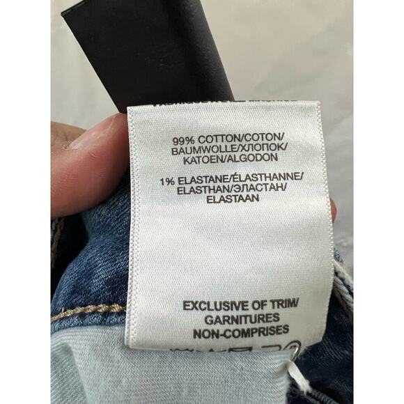 Silver Jeans Womens High Rise Curvy Distressed Jean Shorts Size 32 - Picture 7 of 7